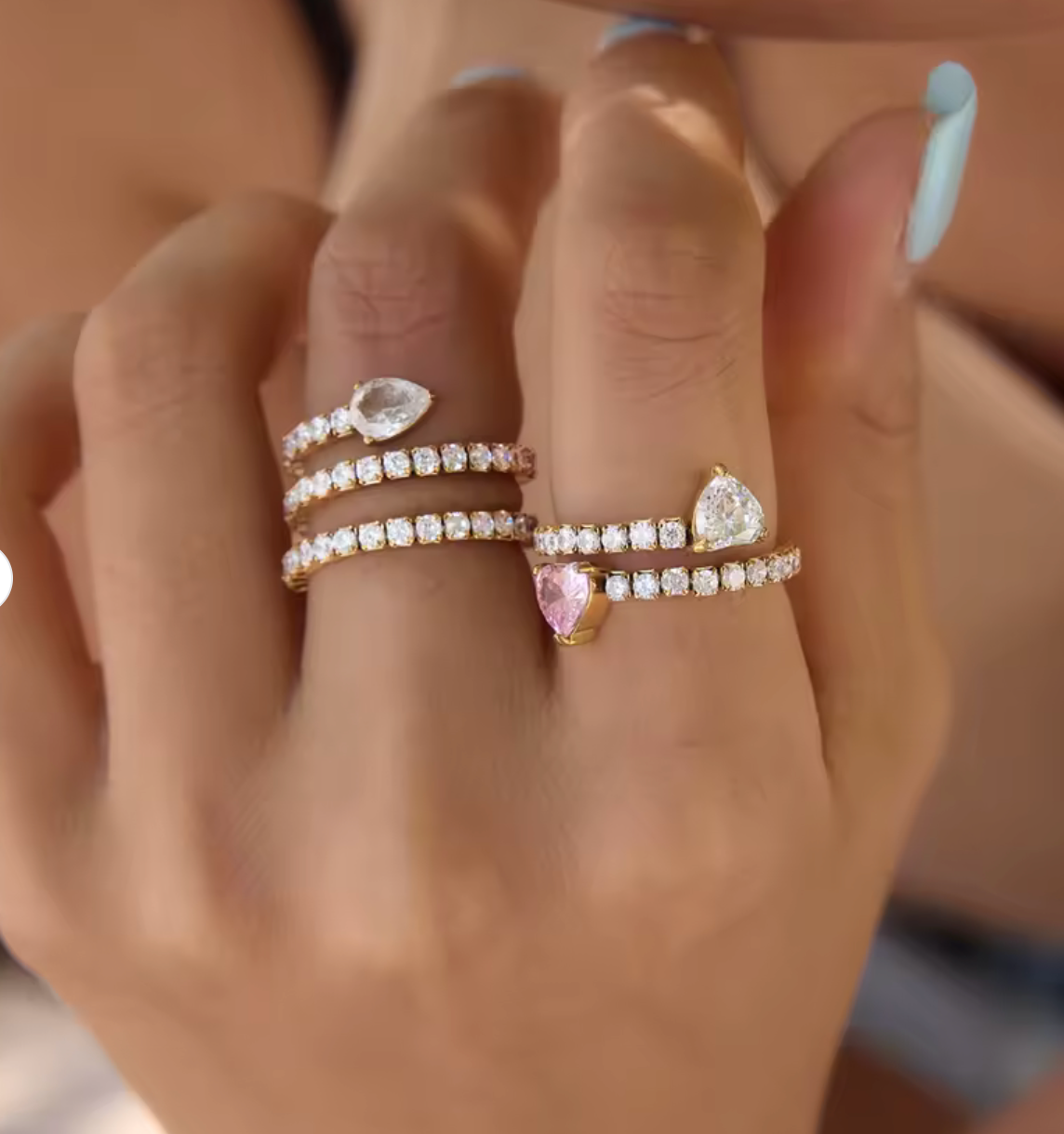 Bague Toi & Moi Dorée