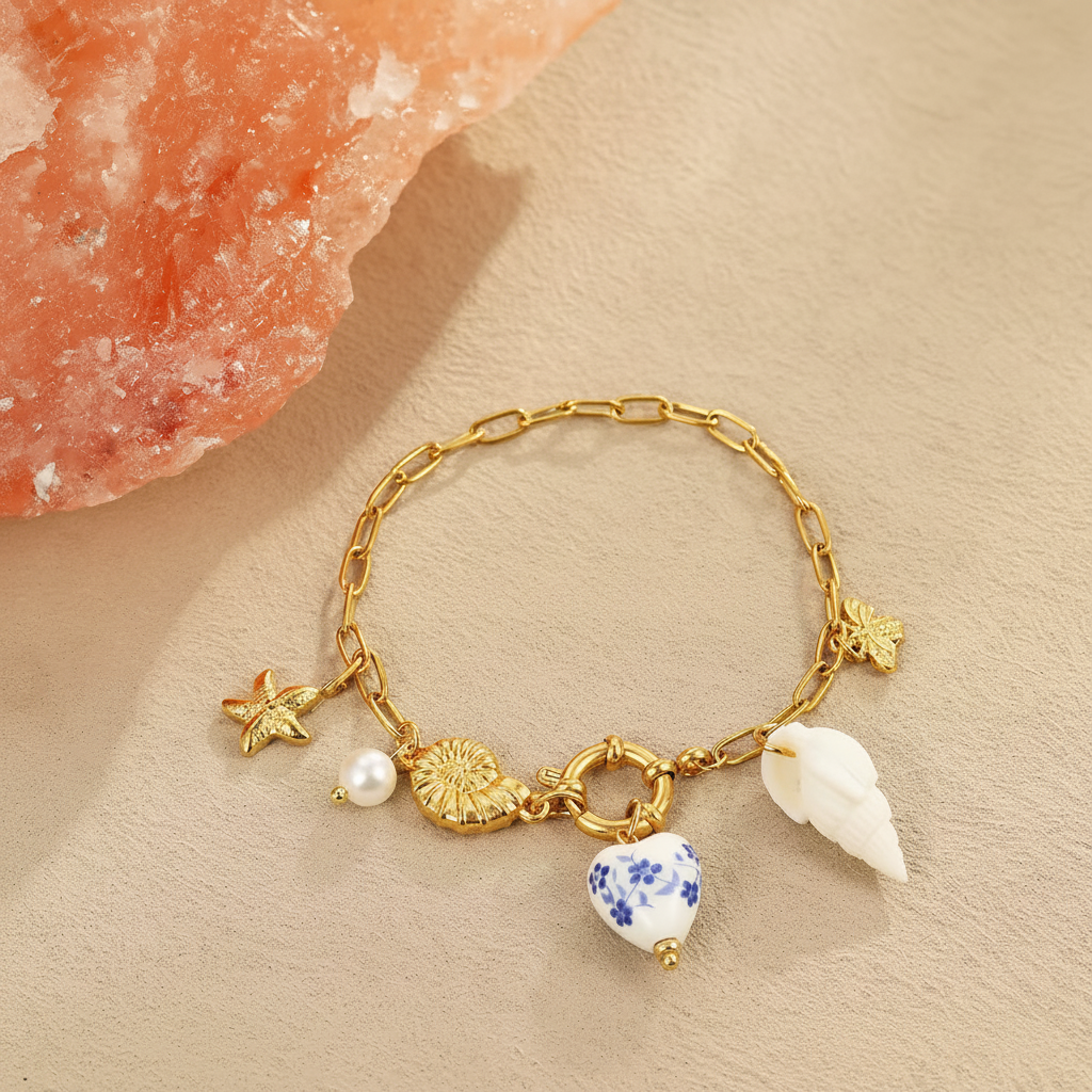 Bracelet charms marins