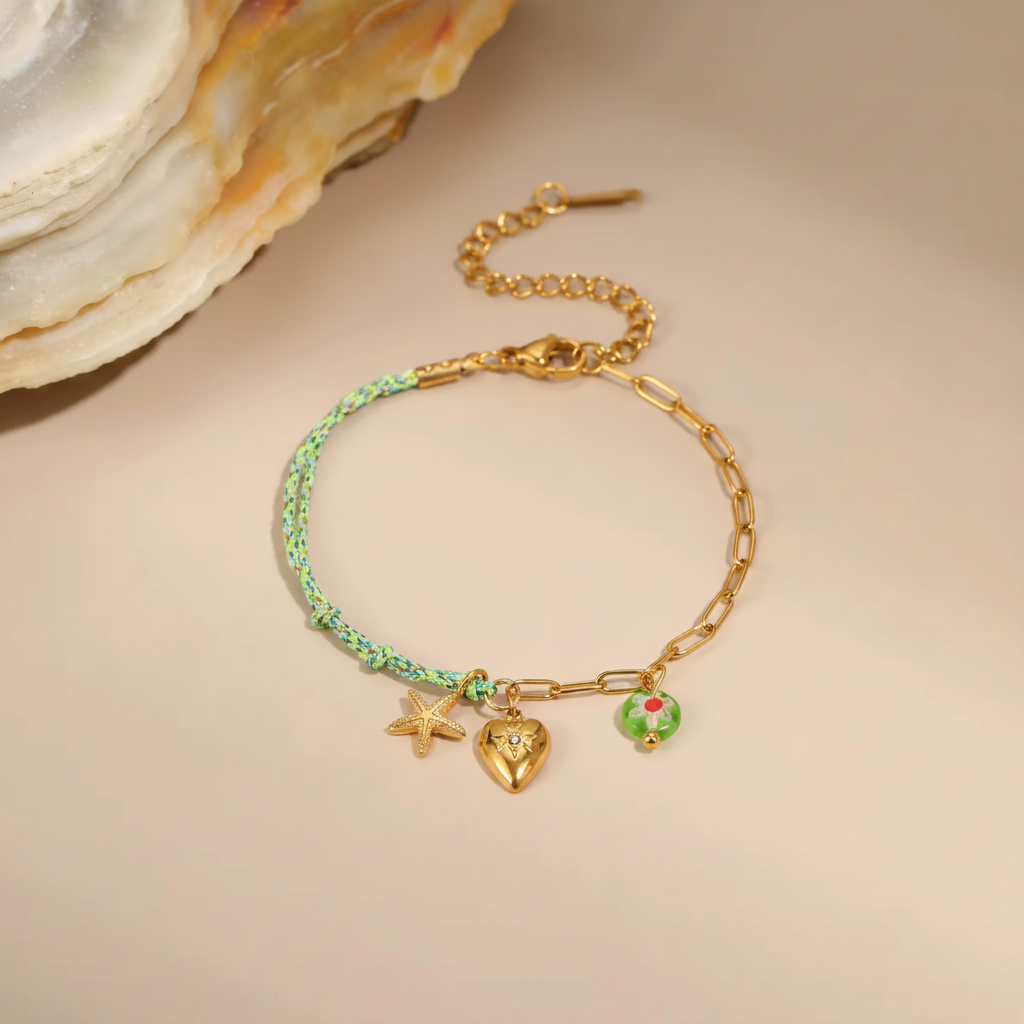 Bracelet Cordon Vert – Sans texte
